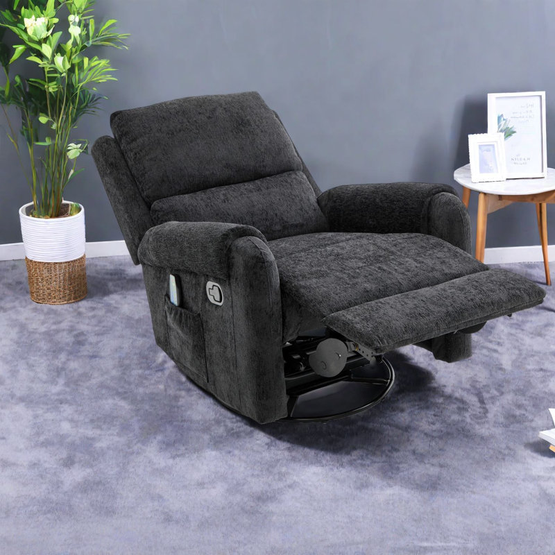 Multifunctional Recliner Chair With Storage, Premium Chenille, Modern Style For Home And Nursery