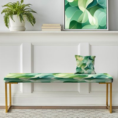 Banc rembourré géométrique Green Natures Organic Fusion