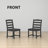 HDPE All-Weather Patio Dining Chair-2092434716