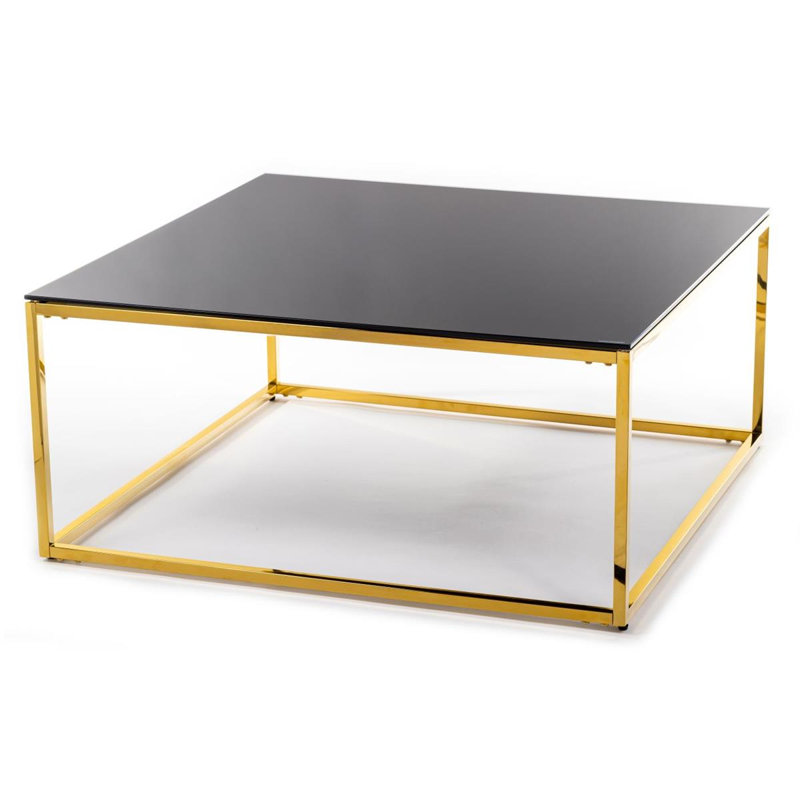Nabors Floor Shelf Coffee Table, Black