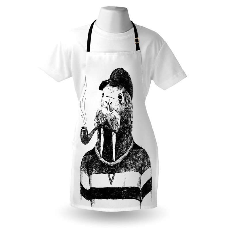 No Pattern Bib Apron