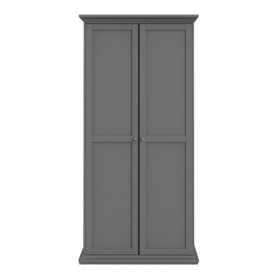 Woodburn 2 Door Manufactured Wood Wardrobe