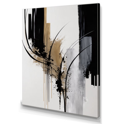 Avetik noir et blanc Expression II - art mural moderne sur toile