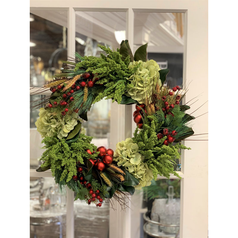 Winter Decorated Grapevine Wreath