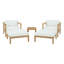 Muret 5 Piece Outdoor Patio Teak Set