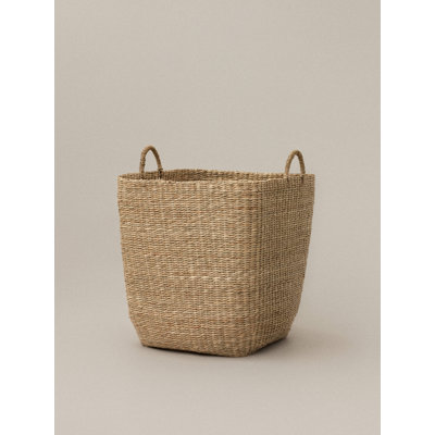 Panier de rangement en jonc de mer Lima - Grand