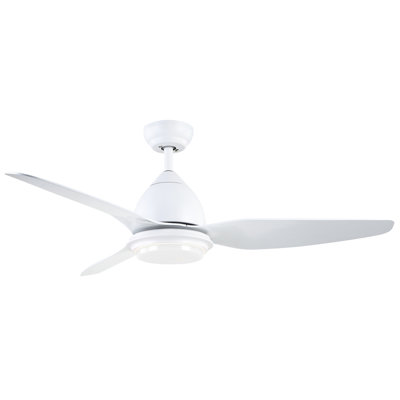 132cm Aviya 3 - Blade LED Ceiling Fan with Remote Control and Light Kit Included