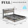 Tryston Floating Bed Frame With Led Lights, Industrial Platform Bed With Charging Station