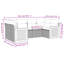 Vidaxl Garden Sofa Set PE Rattan Powder-Coated Steel Polyester