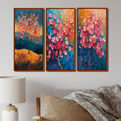 Radiant rose bleu cerisier en fleurs I - Collection d'impressions sur toile traditionnelles