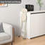 Upholstered Counter Stool with Metal Frame-811551717