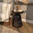 Alaunna Copper Metal Side End Accent Table with Bell Shaped Base, 15" x 15" x 19"-747592026-747592025