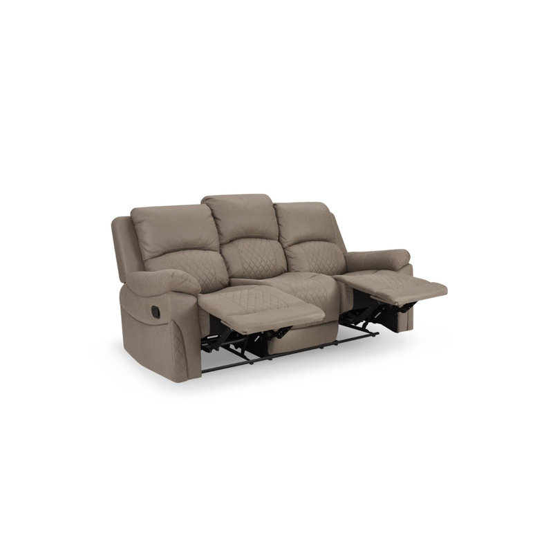 Hippolytus 3 Seater Reclining Sofa, Brown