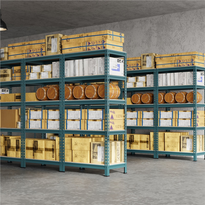 70cm W Manufactured Wood Height -Adjustable Shelving Unit, Neptune Blue, 1