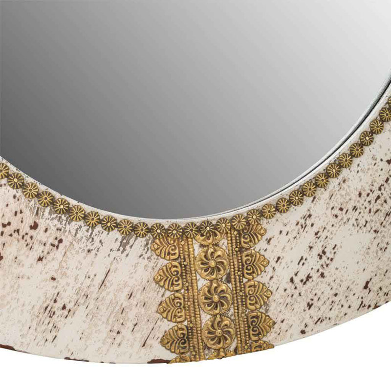 Mailloux Wood Flat Wall Mirror