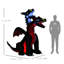 Decoration 7FT Blow Up Tall Halloween Inflatable Dragon with 2 Heads and LED Lights