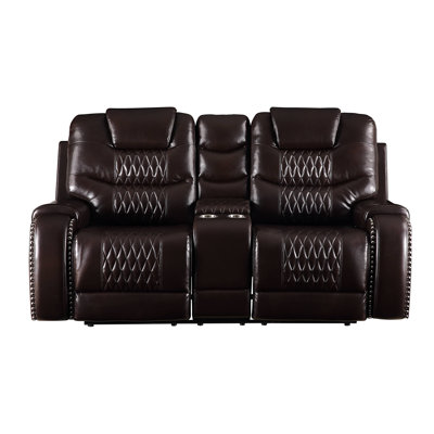 Horing Reclining 78" Pillow Top Arm Loveseat