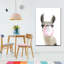 «Bubble Gum Llama», reproduction sur toile-1459217856