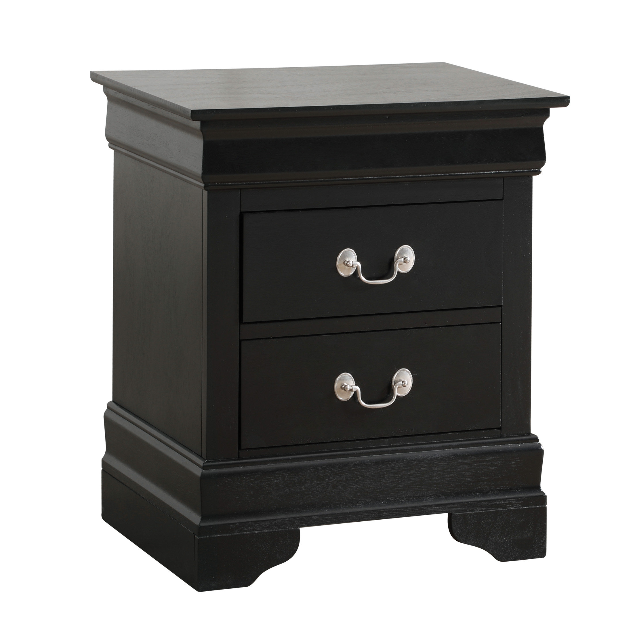 Lark Manor™ Elegant Black Traditional Nightstand | Wayfair