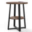 Jalanda Tall End Table with 2 USB Ports, 2 Power Outlets, and 2-Tier Storage Shelves-88694544