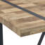 Ensemble de salle à manger minimaliste de conception moderne en bois pour des réunions douillettes