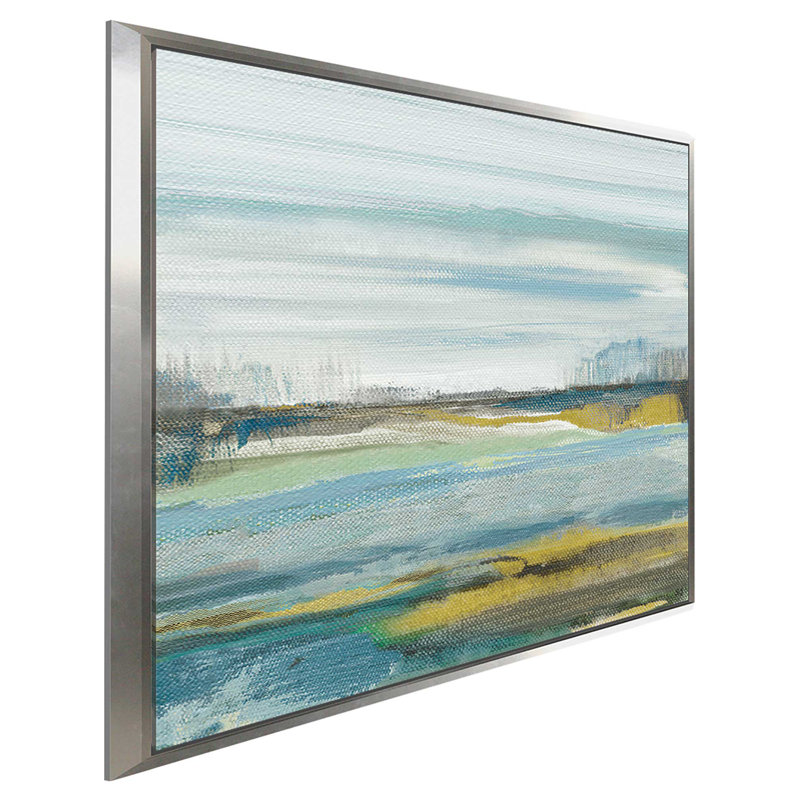 « lewbeach ii », reproduction de peinture à l’acrylique sur toile encadrée, H 21,5 po x l 21,5 po x P 2 po