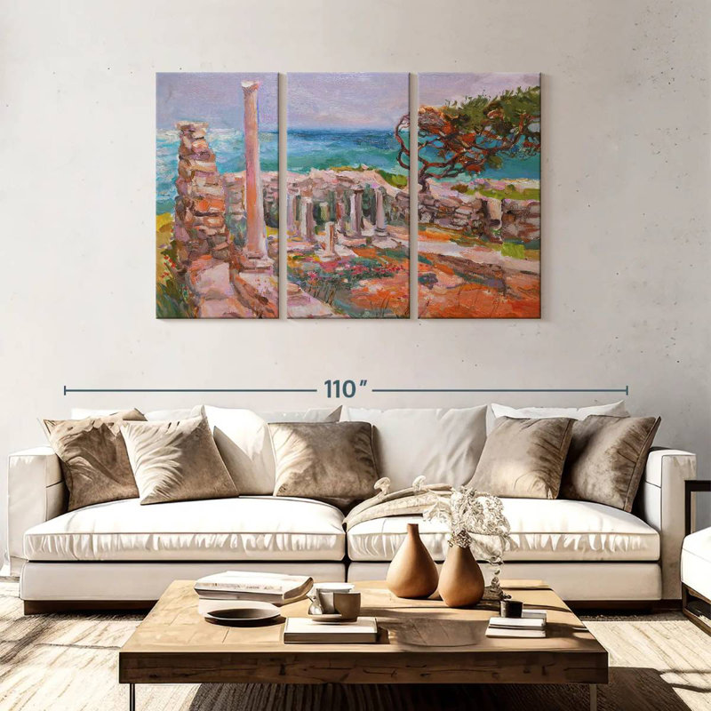 Lilie Aegean Sea Colonnes, H 48 po x l 74 po