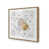 Brushed Gold Single Picture Framed, Solid Wood