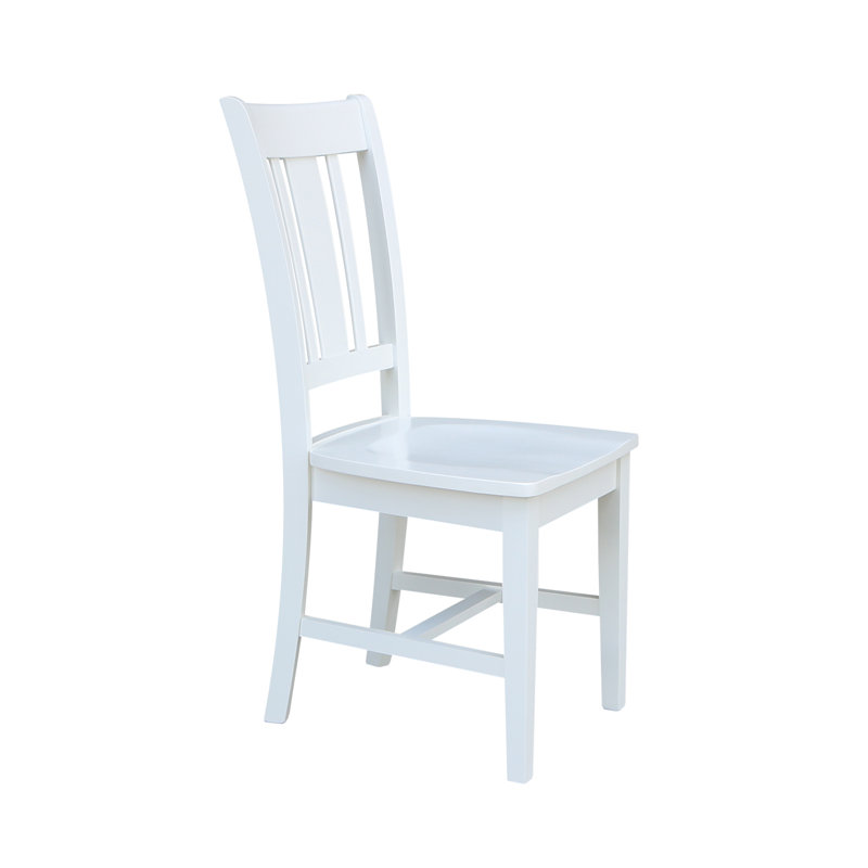 Evalyn Solid Wood Side Chair, White