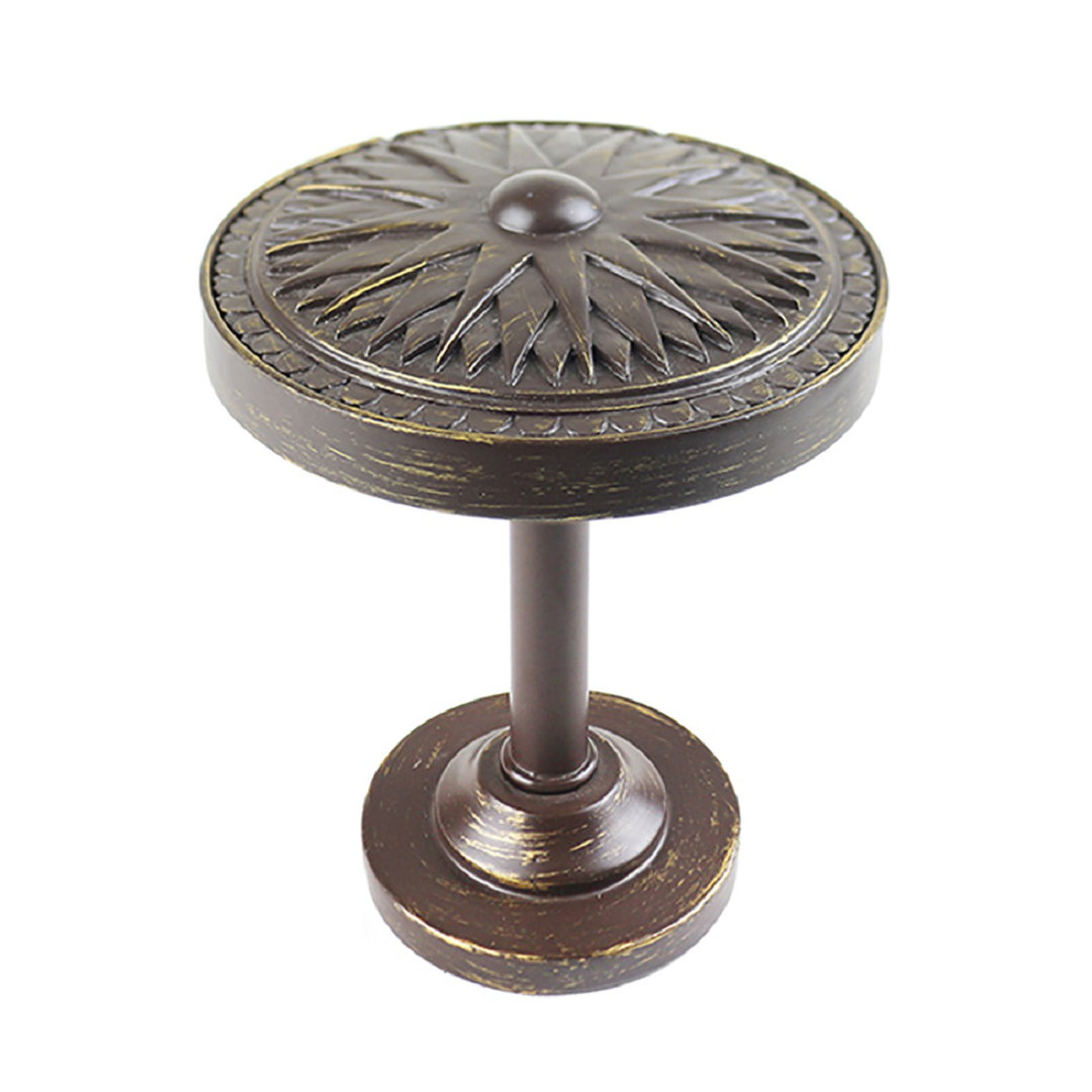 Abeer Poly-Resins Decorative Parts, Coated Steel Backplate, And Mounting Post Curtain Holdback Astoria Grand 