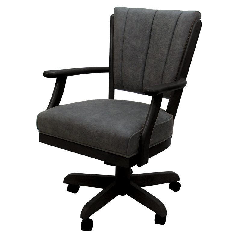Fauteuil de roulette pivotant Classic, Wapiti du Nord-Ouest, Noir, Noir