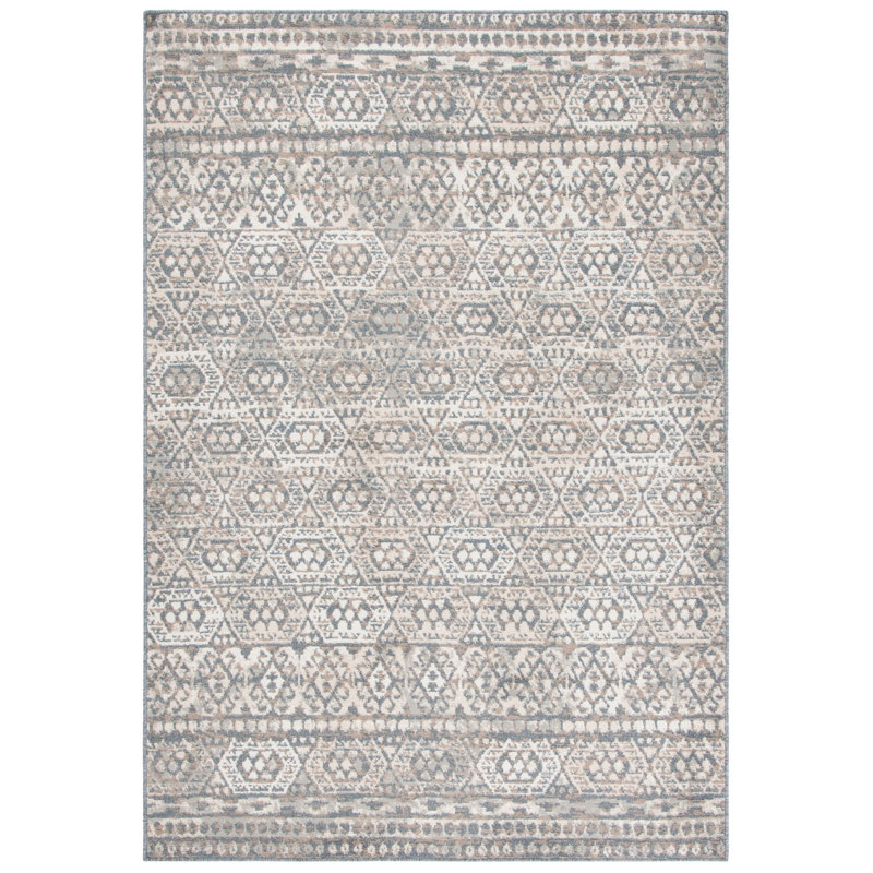 Tapis à motif de pyramides Dolan, Rectangle 5 pi 3 po x 7 pi 8 po
