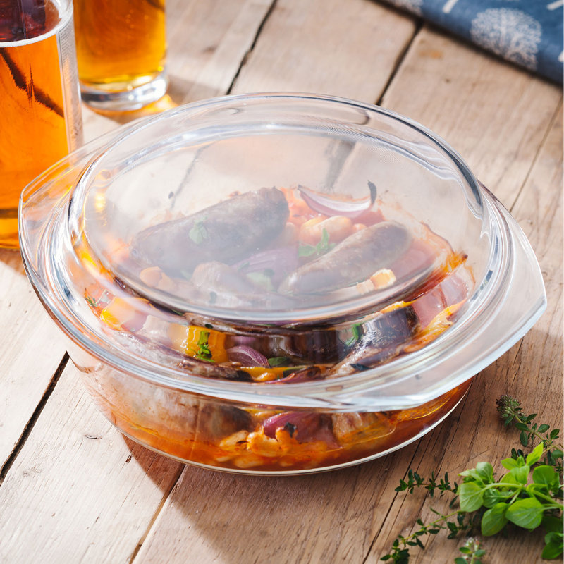 Judge, Kitchen - Glass Round Casserole Dish, 2 L