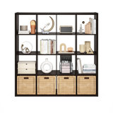 Ebern Designs Grigorijs Open Back Decorative Cube Storage Organizer, 16-Cube