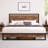6 Inch Platform Bed Frame With Headboard And Footboard, Mattress Foundation-1968069685