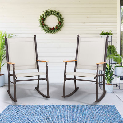 Chaises berçantes de patio pour 2 personnes