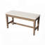 Ensemble de salle à manger 6 pièces en bois massif avec banc long et 4 chaises rembourrées, mélange moderne et traditionnel-348439504
