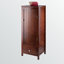 Armoire de rangement 1 tiroir à finition noyer Blake Jelly, H 47,15 po x l 17,14 po x P 15,46 po