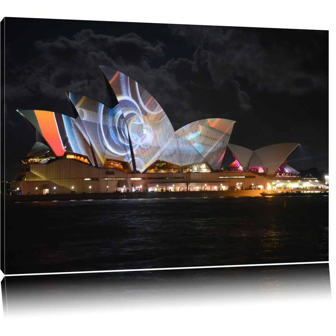 Leinwandbild Sydney Opera House Lichter