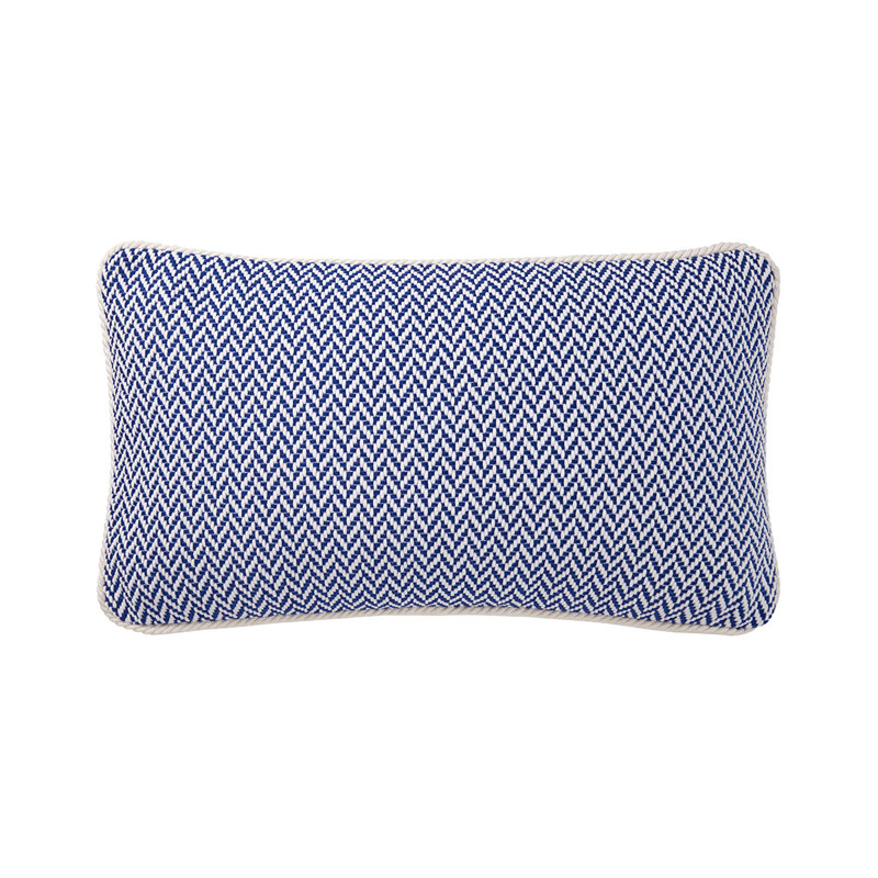 MARINA Pillow Cover & Insert, Blue, Rectangle 13"H x 22"W