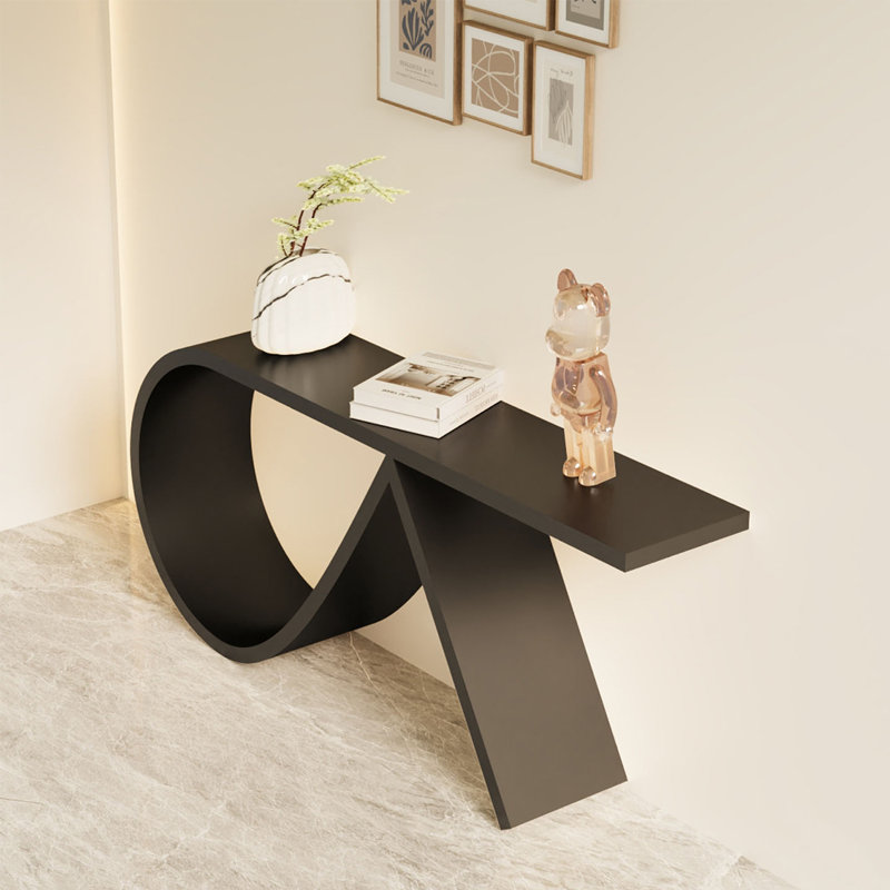 Console Modern Minimalist Art Design, H 29,53 po x l 55,12 po x P 11,81 po, Noir