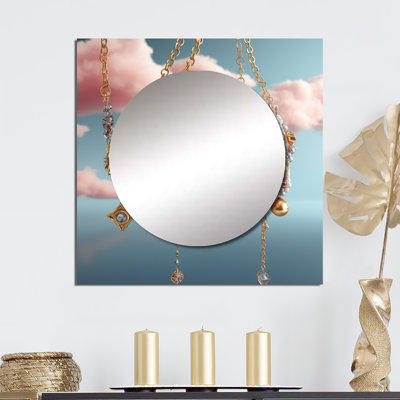 Nataliee - Miroir carré décoratif mural pour chambre à coucher