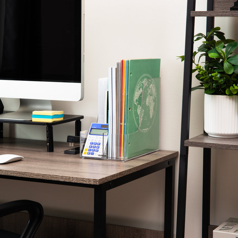  Rangement vertical, classeur de bureau, porte-revues, bureau, acrylique, L 6 po x l 11 po x H 9,75 po