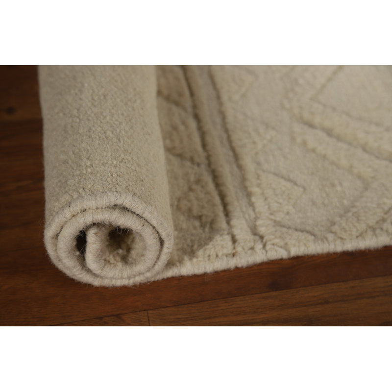 Handmade Carved Moroccan Indian Rug 2x3