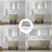 Lancy 80 in W x 20 in D Double Bath Vanity Mirror and Faucet Set-113289567