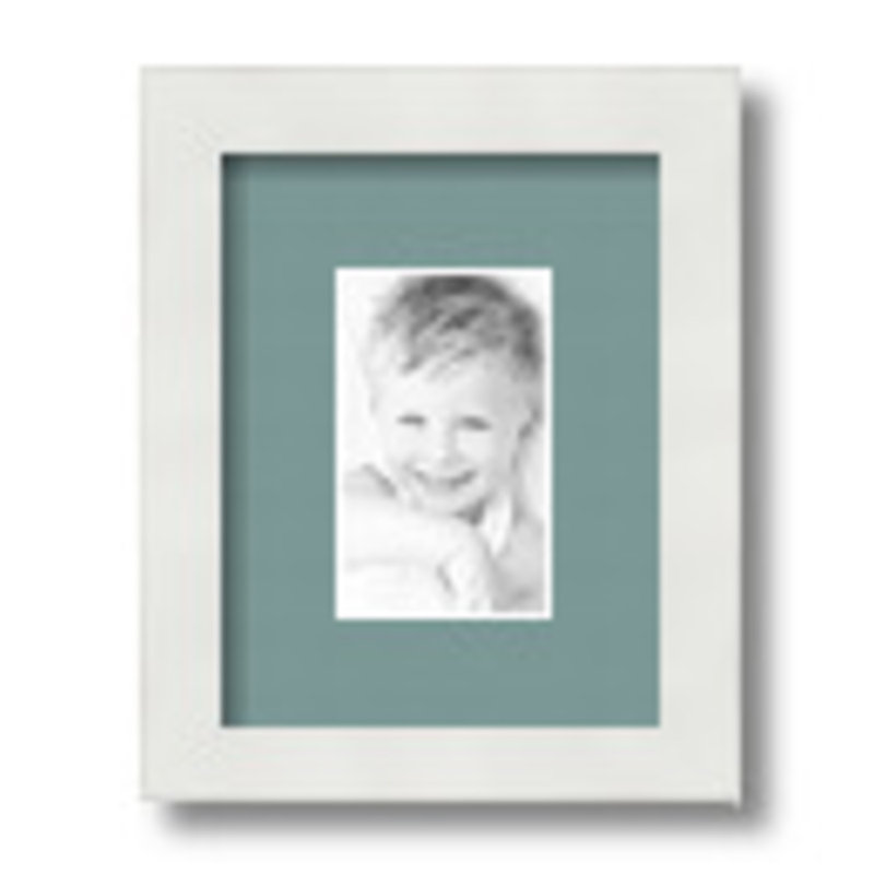 Matte Picture Frame with Mat, Nile Green