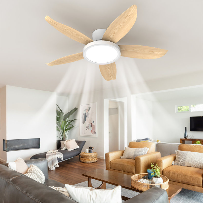 Ensemble d'éclairage pour ventilateur de plafond moderne de 42 pouces avec télécommande