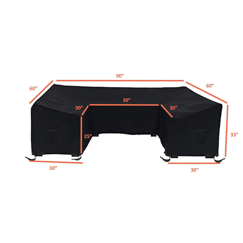 Outdoor Cover, 83.8cm H x 228.6cm W x 83.8cm D