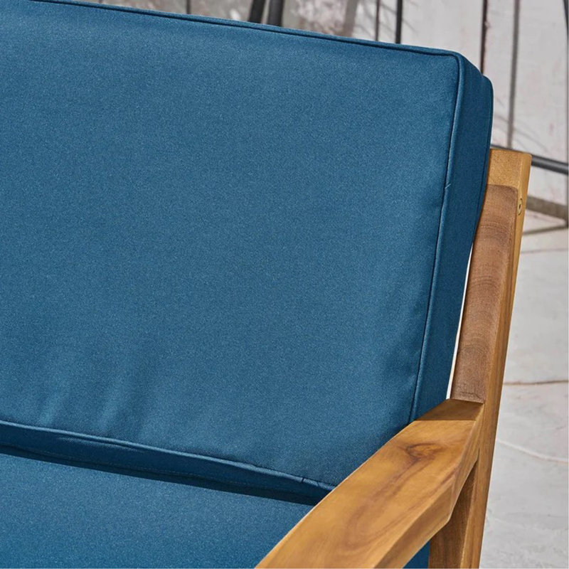 [Chaise simple] CHAISE CLUB, Brun, Sarcelle