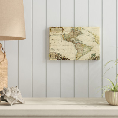 Antique Map of America II - Painting Print